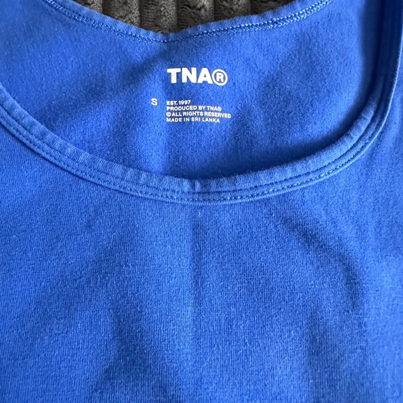 Aritzia TNA Hold-it Bergman Tank in Jazz Blue - Size Small - EUC - Picture 4 of 6